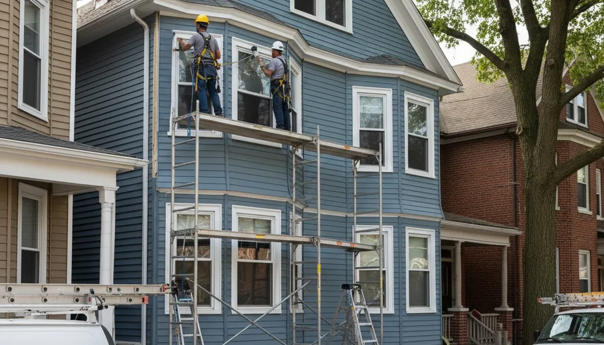 Boston MA vinyl siding installation by a professional siding contractor