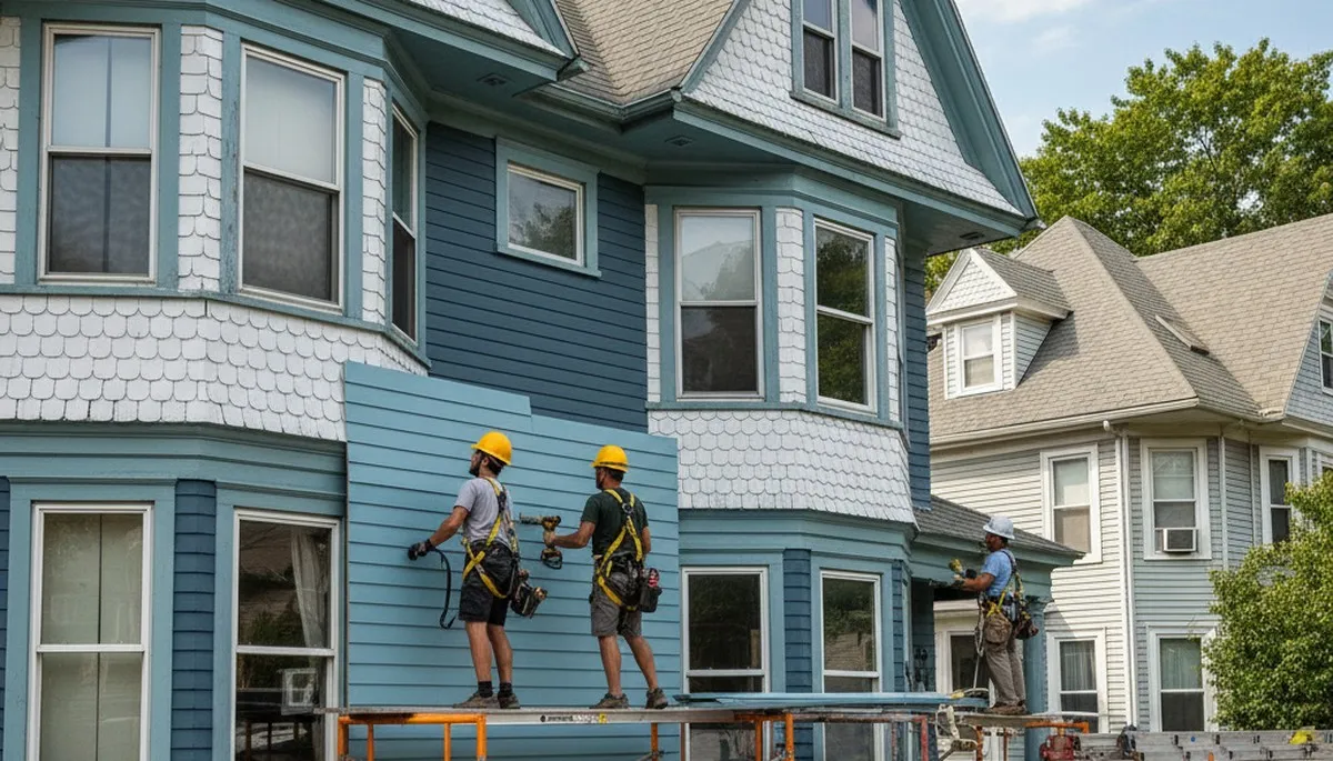 Boston, MA siding installation by vinyl siding contractors for residential homes