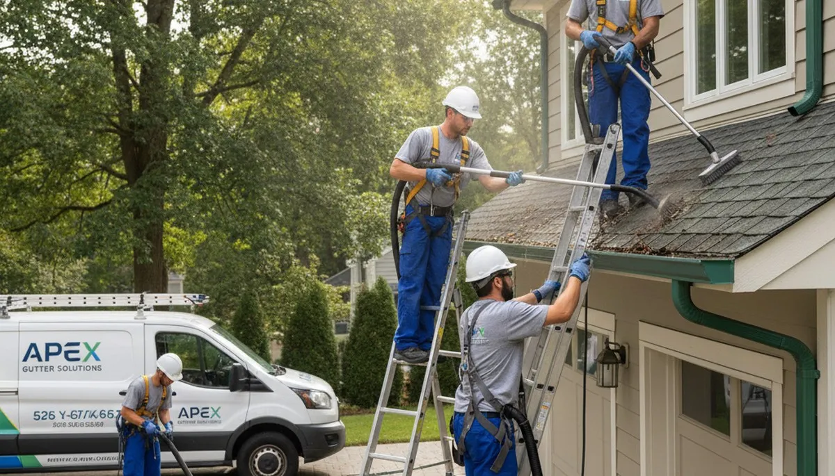 Boston, MA gutter cleaning for siding home protection and ice dam prevention