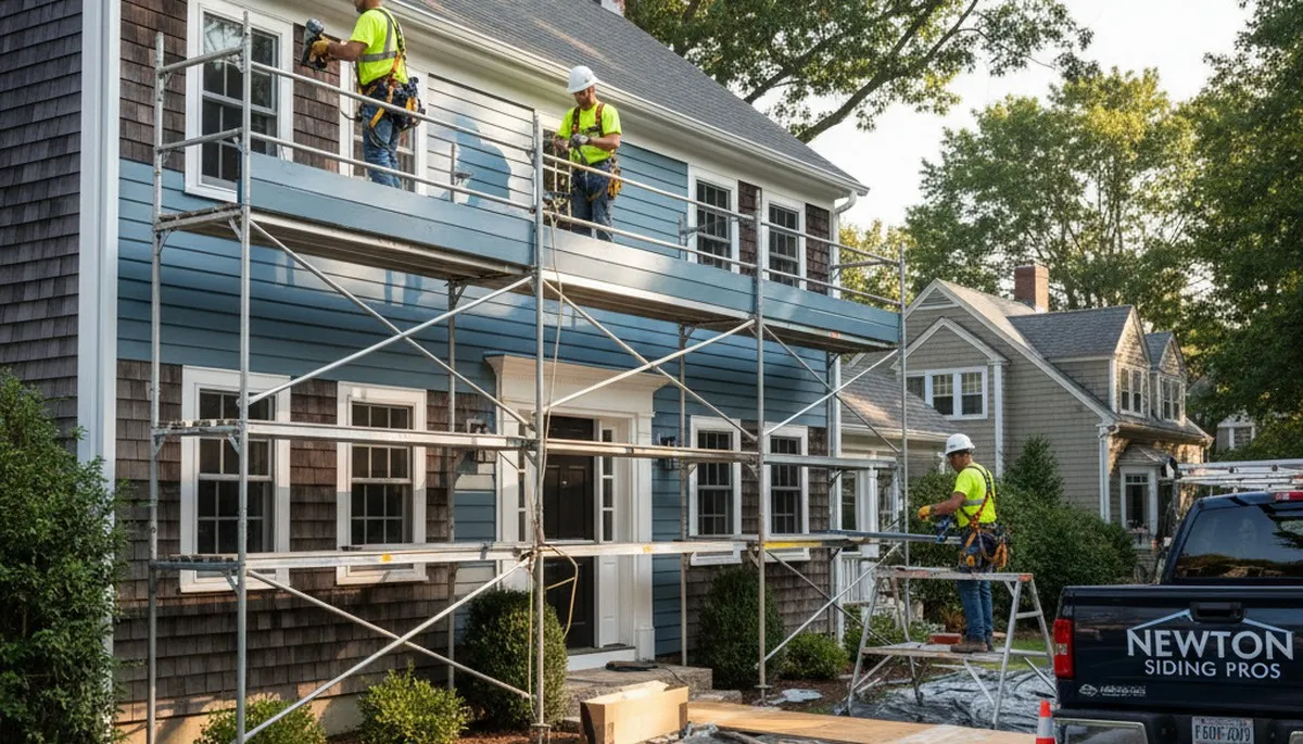 Boston, MA vinyl siding installation for residential exterior home improvement project