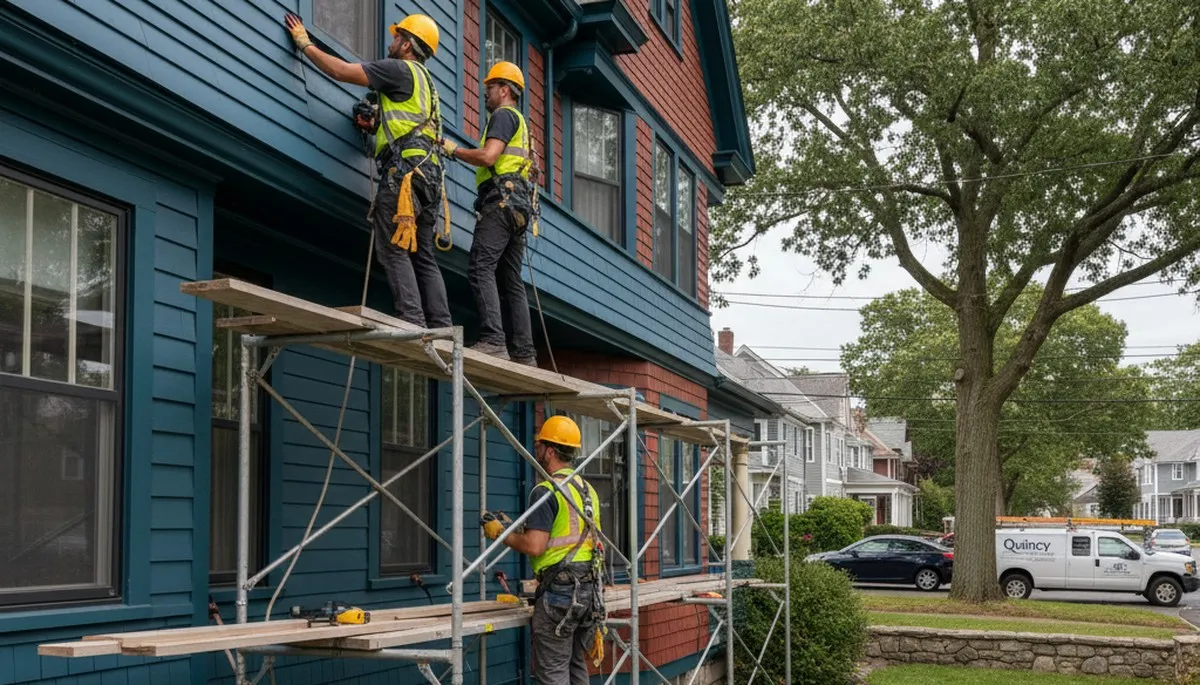 Boston, MA siding contractor showcasing vinyl siding installation for residential homes