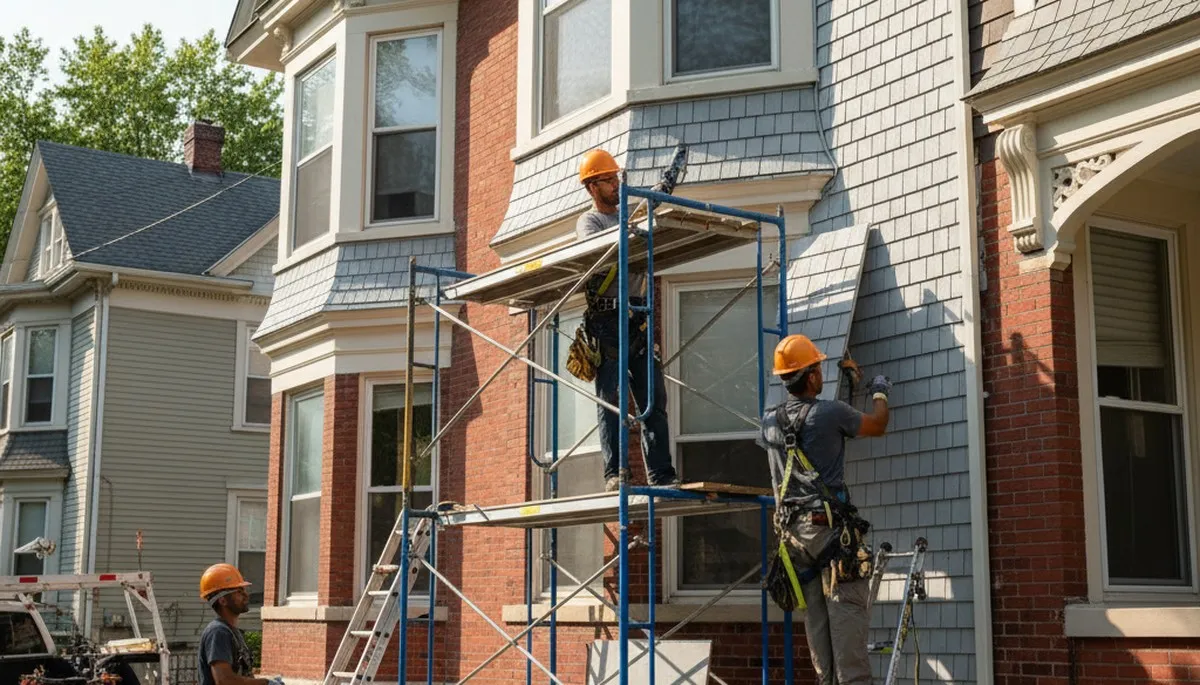 Boston MA vinyl siding installation for homes by a professional siding contractor
