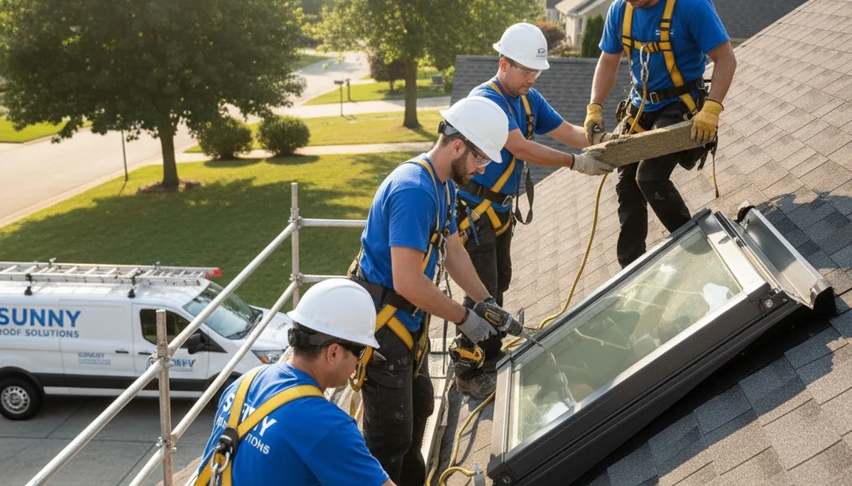 Skylight installation in Boston, MA by FX Remodeling & Exteriors for brighter, energy-efficient rooms