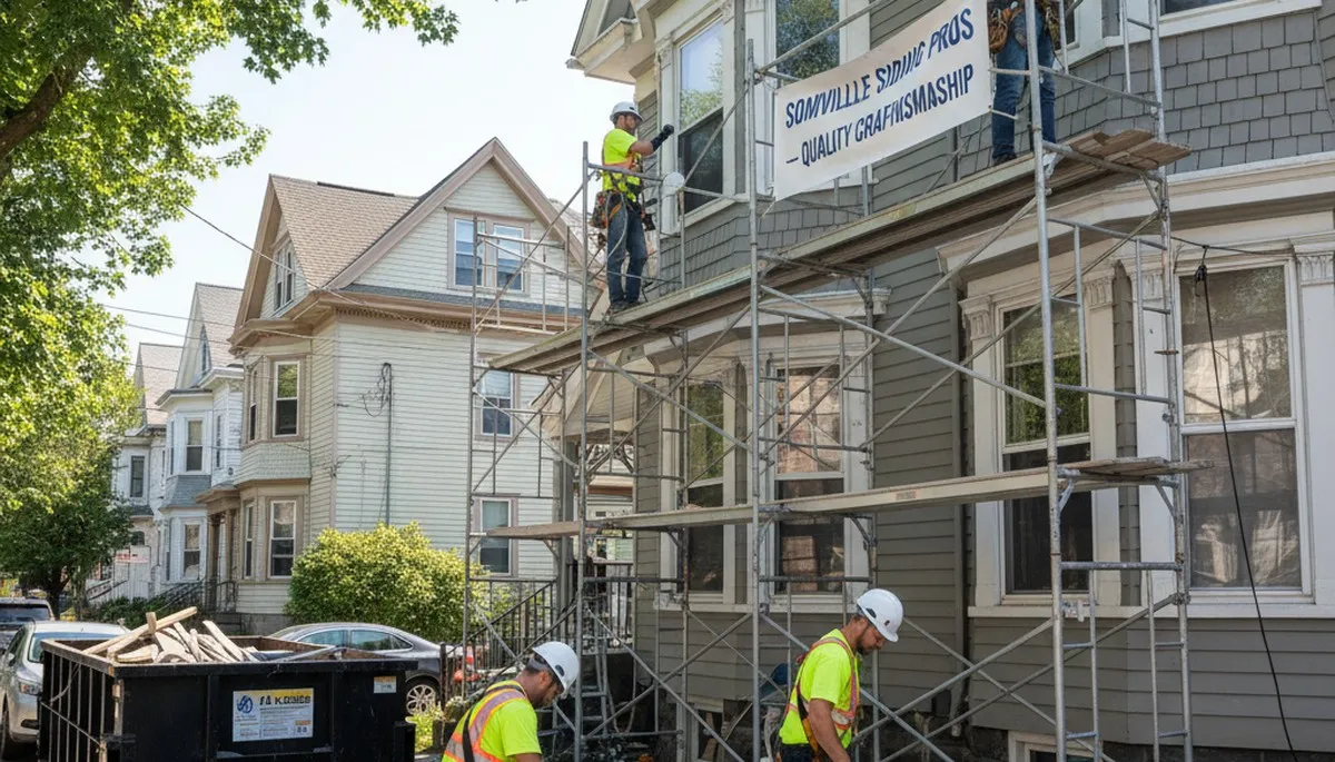 Boston, MA vinyl siding installation by professional siding contractor